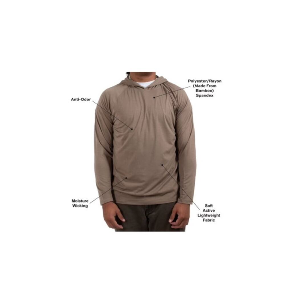Habit Men's Lightweight Hoodie Desert Taupe Size XL